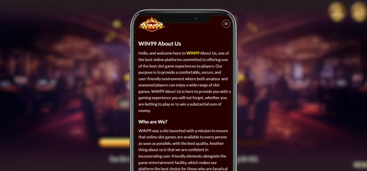 WIN99 About Us Banner