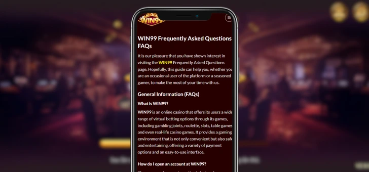 WIN99 FAQs Banner